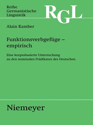 cover image of Funktionsverbgefüge--empirisch